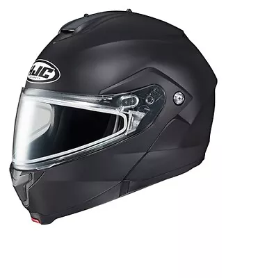 HJC Modular Snowmobile Helmet DualLens Shield C91SN Semi-Flat Black Size XXL • $214.95