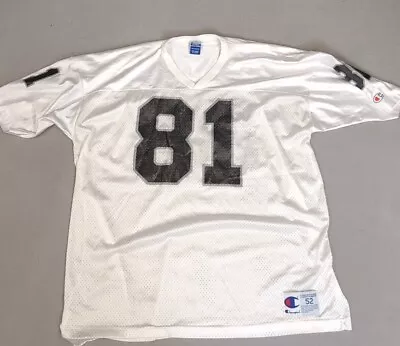 Tim Brown #81 Jersey NFL Champion Los Angeles Raiders XXL 52 White LA Oakland • $69.97