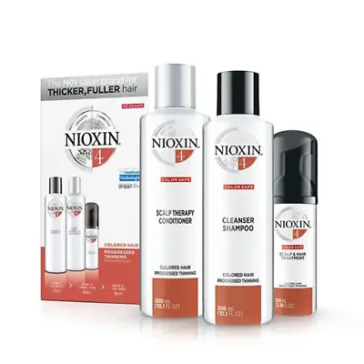 Nioxin System 4 Colored Hair & Progressed Thinning Trio 300/300/100ml • $85.50