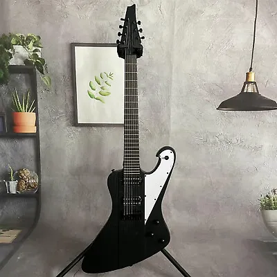 7 String Electric Guitar Black Fretboard&Parts White Pickguard 2H Pickups • $273.60