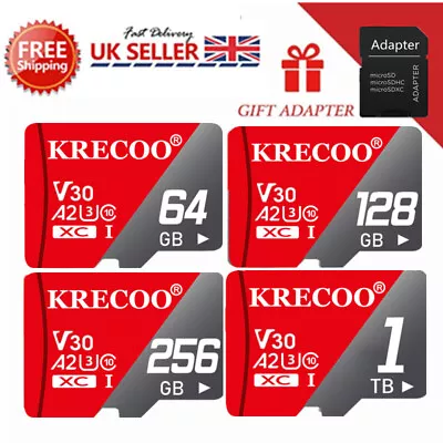 1TB Micro SD Card Memory Card 64GB 128GB 256GB Class 10 High Speed 325MB/S GoPro • £1.26