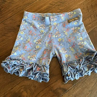 Little Girls Matilda Jane Blue Floral Shorties 6 • $16.99