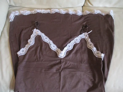£4 • Buy H&M Chemise Negligee Slip Nightie Nightdress - Dark Brown - Size L