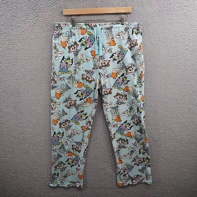 Looney Tunes Lounge Pants Adult Extra Large Character Pattern Drawstring Waist • $13.68