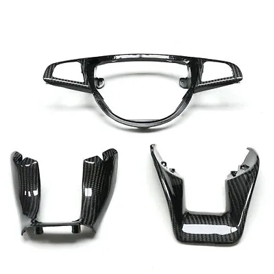 Real Carbon Fiber Steering Replacement Trims Fits 17-20 SLC43 SL63 15-17 S63 S65 • $295