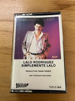 Lalo Rodriguez - Simplemente… Lalo Cassette Tape Terrazo Records TLP-C-004 • $14.98