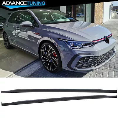 Fits 22-24 Volkswagen Golf GTI MK8 GTI Style Side Skirts Extension Protector • $169.99