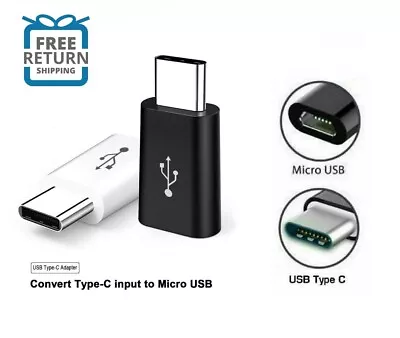 Micro USB Female To Type C Male Adapter Converter Micro-B To USB-C Connector • $3.39