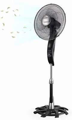 £33.99 • Buy 16'' Fan Oscillating (FS K40) Pedestal Standing Fan, Remote, Timer, 50W & 5 Mode