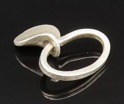 CUMMINGS 925 Silver - Vintage Scratch Finish Twisted Abstract Key Ring - TR3409 • $141.10