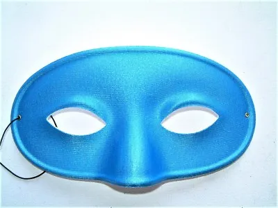 Masquerade Mens Colored Domino Eye Masks In Blue White  Red  Yellow • £2.50