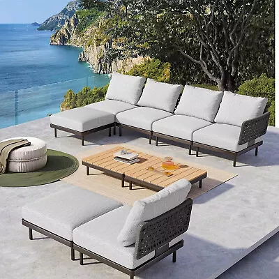 US Patio Furniture Set Outdoor Garden Pool Conversation Sofa Recliner Adjustable • $999.99