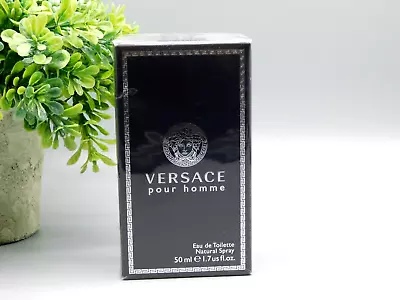 Versace Pour Homme Eau De Toilette Spray 1.7 Oz New In Box SEALED • $31.18