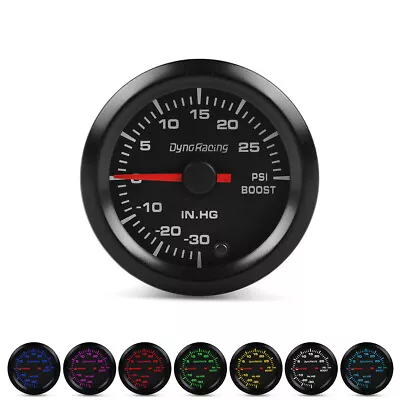 2'' 52mm Universal Car Pointer 7 Color LED Psi Turbo Boost Gauge Pressure Meter • $30.03