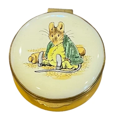 $59.99 • Buy Vtg Crummles Beatrix Potter Enamel Hinged Trinket Box. Made In England.