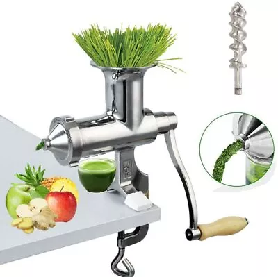 Manual Wheatgrass Juicer Fruit Veg Grinder  Stainless Steel Wheatgrass Extractor • $64.99