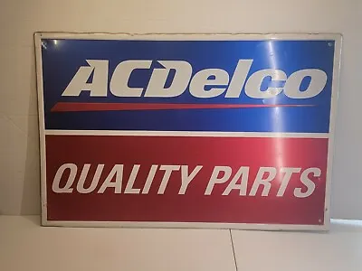 $154.95 • Buy Vintage 1970's AC Delco GM Quality Installer 36  Embossed Metal Sign