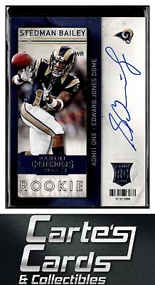 Stedman Bailey 2013 Panini Contenders #233a 4 Stars Logo Box Rams RC Auto WVU • $5.95