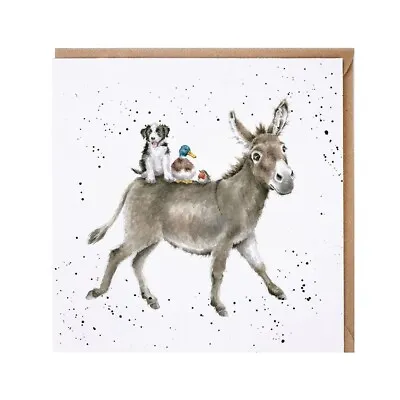 £2.99 • Buy Donkey Ride Blank Birthday Greeting Card – The Country Set By Wrendale Designs