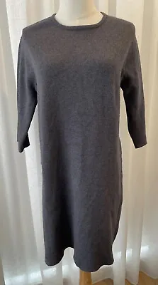 $30 • Buy Zara Knit Grey Knitted Jumper Dress, Size EU L (AU M)