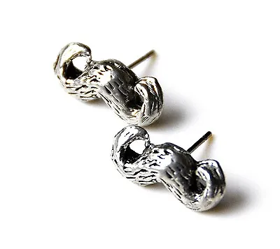 Mustache Stud Earrings With Both Comfort Clutch And Ear Nut Back Stoppers • $7.50