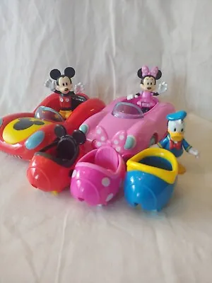 Disney Junior Mickey Mouse Fun House Deluxe Vehicle Set 8 Pieces Item 265 • $24.99