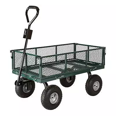  700lb Capacity 38” X 20” Towable Mesh Garden Utility Cart • $116.12