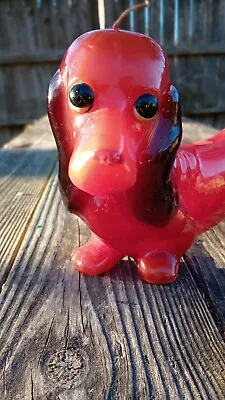 Vintage Weiner Dog Dachshund Candle Good Boy Or Girl • $21