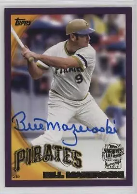 2022 Topps Archives 2010 Fan Favorites Purple /150 Bill Mazeroski Auto HOF • $34.70