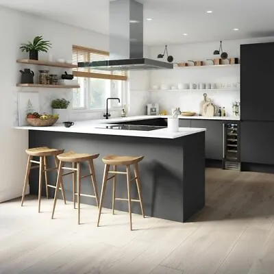 Magnet Luna Kitchen Unit Range Handleless Grey Gloss With Quartz Worktop £1999 • £1999