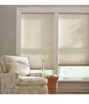 Parchment Cordless Light Filtering Cellular Shades For Windows 48 In W X 48 In L • $34.99