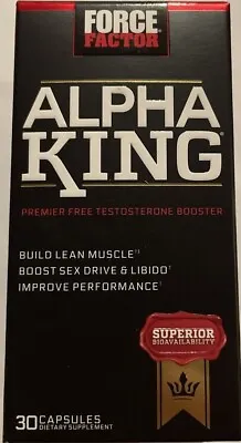 $22.99 • Buy Force Factor Alpha King Testosterone Booster - 30 Capsules. EXP 09/2025