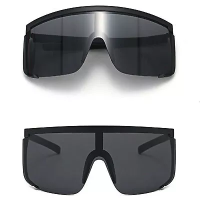 Retro Gloss Black 80s Classic Style Mens Womens Sunglasses Sports Sunglasses AUS • $15.28