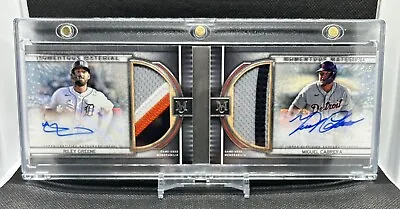 2023 Topps Museum Jumbo Patch Auto Booklet Cabrera Greene RC 5/5 Detroit Tigers • $550