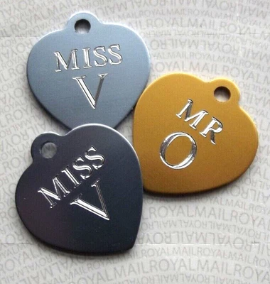 £3.25 • Buy DOG & CAT Pet Id Discs Deep ENGRAVED & Personalised Coloured PUPPY Name Tag BLUE
