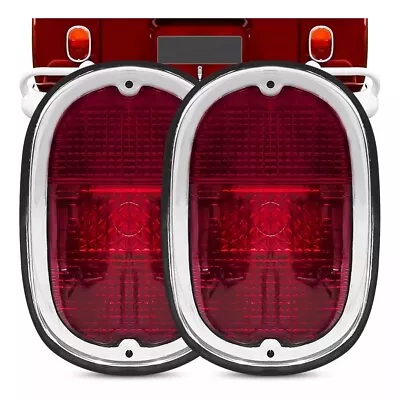 2pcs REAR TAIL LIGHT ASSEMBLY SET PAIR VW T2 Transporter BUS 1962-1971 Red Lens • $59.99