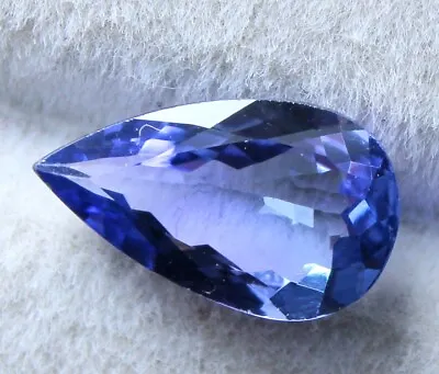2 Ct Natural Tanzanite Violetish Blue Loose Gemstone Pear Shape Faceted Stone • $87.98