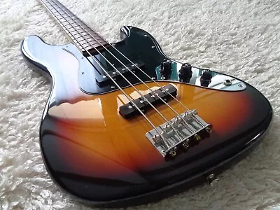 1993 Vintage RARE Fender Jazz Bass JB45M Medium Scale 32  Sunburst JAPAN • $1299.99