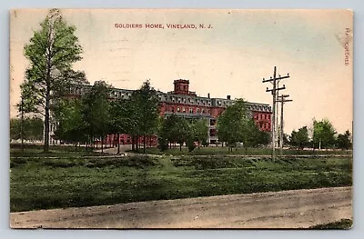 C1910 Soldiers Home Vineland New Jersey NJ -WS Matlack ANTIQUE Postcard • $16.19