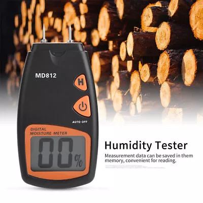 MD812 Digital LCD 2/4 Pin Wood  Moisture Meter Tester Timber Hygrometer Humidity • $22.84