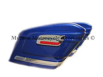 HL COBALT BLUE Hard Saddlebag Fits SABRE VTX VALKYRIE SPIRIT MAGNA AERO HONDA • $296