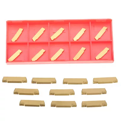 10pcs MGMN200-G 2mm Width Carbide Inserts Lathe Grooving Cut-Off Tool KF • £5.99