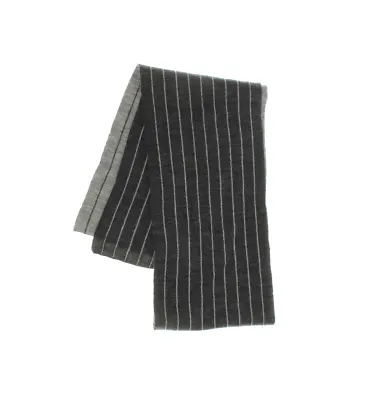 Chaps Unisex Reversible Pinstriped Knit Scarf - Gray - One Size • $11.02