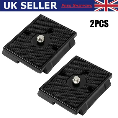 2Pcs Quick Release Plate Tripod Screw Adapter For Manfrotto 200PL 128RC 234RC  • £9.78