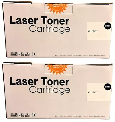 Compatible 42127457 Black Twin High Capacity Toner Cartridges For Oki C5250 • £63.89