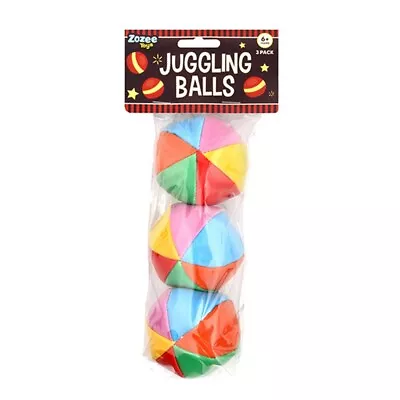 3 / 6 Juggling Balls Kids Toy Set Beginner Magic Clown Circus Classic Gift Fun • $13.95