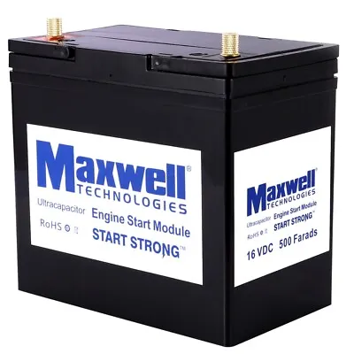 Maxwell 16V 500F Super Capacitor Battery 6pcs 2.7V 3000Farads With Plastic Case • $349