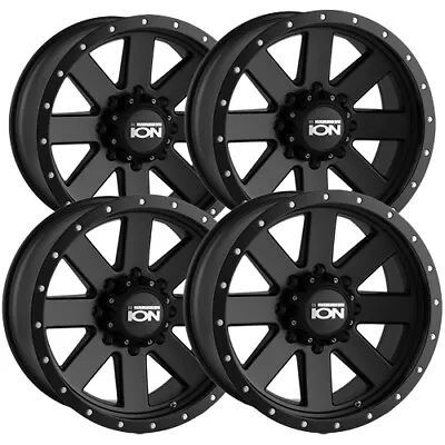 (Set Of 4) Ion 134 17x8.5 6x5.5  +6mm Matte Black Wheels Rims 17  Inch • $563.96