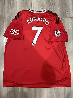 2022-23 Adidas Manchester United Cristiano Ronaldo Home Jersey Size 4XL • $60