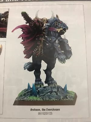 Warhammer Archaon The Everchosen On Daemonic Steed Of Chaos BRAND NEW METAL OOP • $119.99